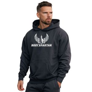 Sweat à capuche gris anthracite pour homme, décontracté, en molleton, à manches longues, pour le sport et la gym - Product Image 1