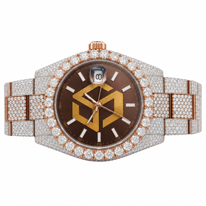 Luxury Stainless Steel Moissanite <b>Diamond</b> Iced Out <b>Watch</b> Men Women Fashion Wristwatch - Product Image 1
