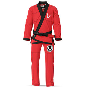 Kimono de Jiu Jitsu Brasileño Venomous Red Viper BJJ Gi, Uniforme de Algodón Premium con Tejido Pearl Weave, Conjunto de Kimono Resistente para Entrenamiento - Product Image 2