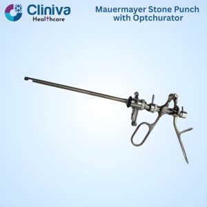 Cliniva Mauermayer Stone <b>Punch</b> with Obturator Manual Instrument <b>Set</b> High Quality Reusable Surgical Instruments - Product Image 4