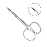 Ciseaux à cils professionnels en acier inoxydable à micro-ressort, courbés, tranchants, pour droitiers, durables, pour extensions de cils, écologiques