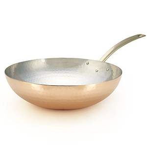 Poêle de cuisson rustique en cuivre martelé avec poignée en laiton poli, élégante poêle à frire pour cuisines modernes et traditionnelles - Product Image 3
