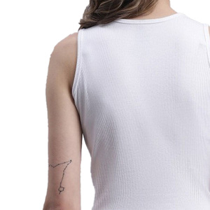 Camisetas sin Mangas Casuales para Mujer, Tejido de Jersey de Algodón y Elastano, Secado Rápido, Transpirable, Ecológico, Cuello Redondo - Product Image 3