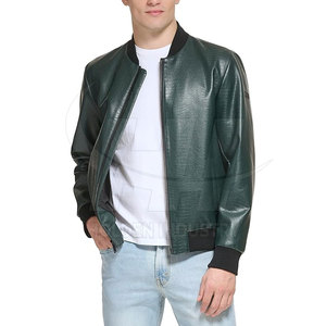 Veste de baseball en cuir de qualité supérieure avec doublure douce, style décontracté - Product Image 2
