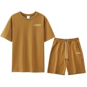 Conjunto Deportivo para Hombre, Camiseta y Pantalones Cortos, para Gimnasio, Entrenamiento, Ropa Deportiva, Secado Rápido, Personalización de Marca - Product Image 4