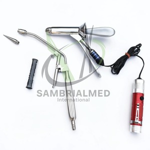 เครื่องมือผ่าตัดแบบใช้ซ้ำได้สำหรับรักษาโรคริดสีดวงทวาร ยี่ห้อ OEM คุณภาพพรีเมียม ผลิตจากสแตนเลสสตีล ประกอบด้วยเครื่องดูดแบบแมนนวล, ที่รัด, โพรคโตสโคป และอานอสโคป - Product Image 1