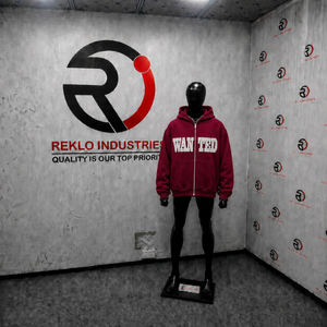 Sudadera con capucha oversize color granate para hombre, estilo streetwear, con estampado gráfico, hombros caídos, cremallera completa, informal y a la moda. - Product Image 3