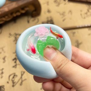 Juguete Sensorial Antiestrés de Material TPR con Diseño de Estanque de Lotos Nocturno para Niñas, Alivio de la Ansiedad y la Depresión - Product Image 1