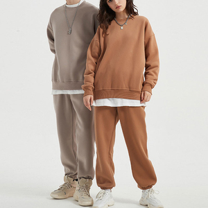 ชุดวอร์มมีฮู้ดผ้าฟลีซแบบสวมใส่สบายสำหรับฤดูหนาว ไซส์ใหญ่พิเศษ พร้อมโลโก้สั่งทำได้ สำหรับผู้หญิงและผู้ชาย - Product Image 6