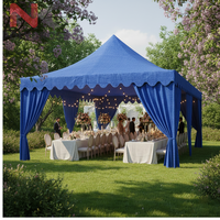 Toile de toit élégante blanche imperméable pour tente de mariage, résistante aux UV, bâche de protection robuste pour cérémonie et réception de mariage en extérieur