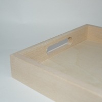 Plateau de service rectangulaire en bois naturel fait main, très demandé, résistant à la chaleur, écologique, durable, pour cuisine, support pour aliments et boissons, maison