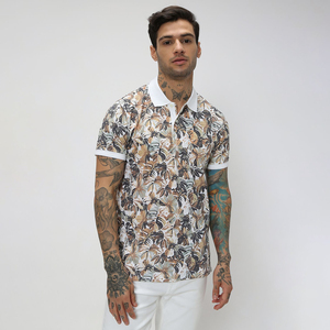 Polo de golf pour homme à manches courtes, personnalisé, de haute qualité, séchage rapide, couleur unie, en polyester avec impression rapide - Product Image 1