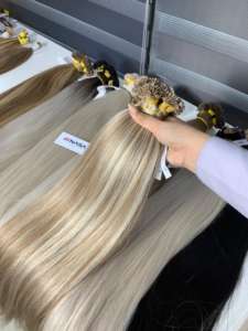 Extensiones de Cabello Natural Vietnamita Pre-Adheridas al Por Mayor, Todos los Colores, 1000 Gramos, Punta Plana de Queratina, Liso Natural, 60cm - Product Image 2