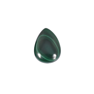 Malachite naturelle 12,66 carats 16x12mm forme poire pierre précieuse non montée - Product Image 1