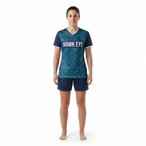 Uniforme de Fútbol Personalizado para Mujer, Talla Grande, Manga Corta, Poliéster, Jersey Deportivo para Equipo - Product Image 5