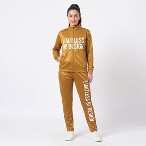 Women's Printed Tracksuit Zip Stand Collar <b>Jacket</b> Jogger Printed Pants 100% Polyester Fleece Tracksuits Ladies - Product Image 1