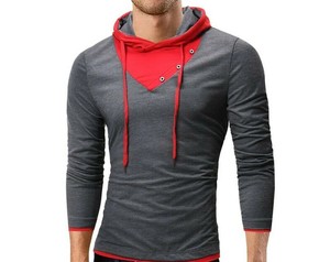 Sweat-shirt à capuche ample pour homme en molleton de coton premium à manches longues – Vêtement décontracté d'hiver – Fournisseur OEM/ODM en gros - Product Image 3