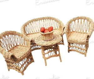 Wicker mía mây tre Sofa ghế Ottoman nhà hàng thiết lập ngoài trời Vườn phòng khách sofa - Product Image 4