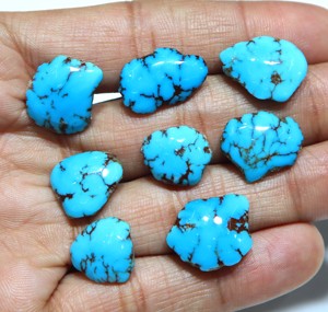 Tranches de turquoise brute naturelle d'Arizona pour la fabrication de bijoux, vente en gros de pierres précieuses - Product Image 1