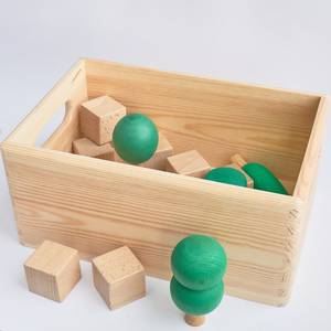Panier de rangement moderne en bois durable, organisateur décoratif avec poignées robustes et dimensions personnalisées pour la maison, les cadeaux et la vente au détail - Product Image 5