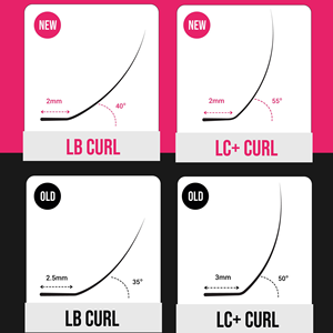 Cils Charmlash en gros avec emballage, extensions de cils Camellia LB Curl Natural Lift, structure de base 2mm, Clean Girl - Product Image 1