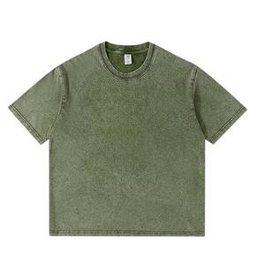 New Design Summer Acid Wash <b>Tshirt</b> 100% Cotton Custom Loose Drop Shoulder <b>Mens</b> Acid Wash shirt - Product Image 5