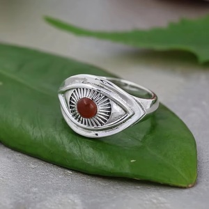Wholesale 925 Sterling Silver Carnelian <b>Ring</b> Natural Gemstone Handmade Hippie Boho <b>Statement</b> <b>Ring</b> August Birthstone Jewelry Gift - Product Image 6