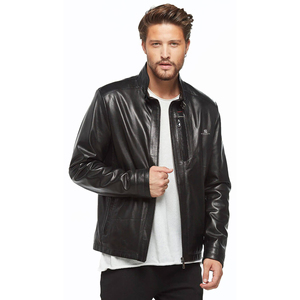 Men's <b>Vintage</b> Genuine Leather <b>Biker</b> <b>Jacket</b> Motorcycle Classic Casual Winter Outerwear Premium Wholesale 2026 - Product Image 1