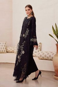 Élégant Salwar Kameez Noir en Coton Brodé pour Femme, Coupe Ample Style Chemise Longue, Idéal Mariage, Style Indien et Pakistanais 2026 - Product Image 2