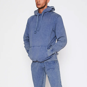 Sweat à capuche surdimensionné pour homme, en coton 100% écologique, lavage à l'acide, effet usé, personnalisable, prix abordable - Product Image 4