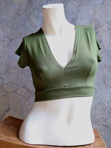 Chemise en tricot polaire à col rond bleu clair pour femmes, manches courtes, fermeture éclair sur le devant, coupe ample, décontractée, printemps-été, séchage rapide - Product Image 4