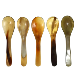 Cubertería de cuerno de búfalo natural de la mejor calidad para cocina y hotel con forma y diseño personalizados con pulido natural. - Product Image 5