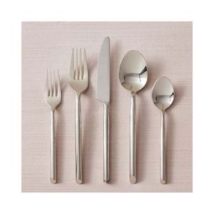 ชุดเครื่องเงินขัดเงากระจกสีเงินด้ามจับหนาทันสมัยชุดช้อนส้อมสำหรับร้านอาหารงานแต่งงานโรงแรมรอยัล - Product Image 4