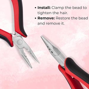 Professional Hair Extension Bond Removal Fitting <b>Pliers</b> <b>Set</b> Custom Color Salon Extension Removal Tools OEM Custom made - Product Image 5