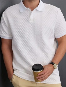 Camisa Polo de Hombre con Botones, Color Sólido, Diseño Personalizado con Logotipo Bordado e Impreso, Fabricación OEM - Product Image 1