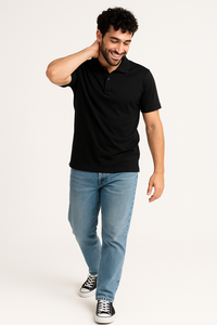 T-shirt respirant pour homme en micro-polyester DRY FIT 180g, manches courtes, tricoté, décontracté, pour le golf et le tennis, personnalisable avec logo - Product Image 2