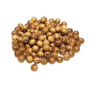 50 Piezas/Bolsa de Cuentas de Buda de Madera de Sándalo Natural Marrón de 10mm, Separadores Sueltos a Granel para Fabricación de Joyas, Accesorios para Collares y Pulseras DIY - Product Image 3