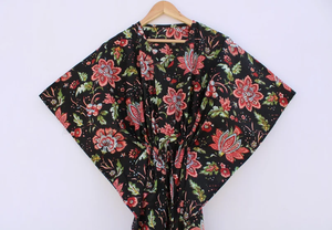 Vestido Kaftán Informal de Verano con Estampado Floral Tropical, sin Mangas, de Algodón, para Mujer, Ropa de Playa, Estilo Asia Pacífico - Product Image 6