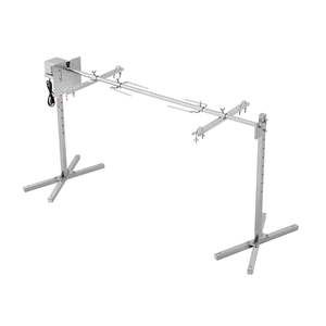 56\" Electric Stainless Steel BBQ <b>Rotisserie</b> <b>Grill</b> Kit for Camping for 132lb Pig & Lamb - Product Image 1