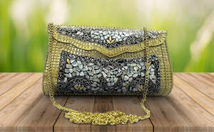 Metal <b>Handbag</b> with <b>Large</b> Space for Girlfriends Gifting Use From India - Product Image 2
