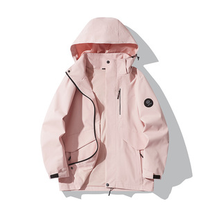 Chaqueta Impermeable con Capucha Color Borgoña para Hombre, Cortavientos Ligero para Exteriores con Bolsillos con Cremallera, Chaqueta de Lluvia de Invierno Personalizada - Product Image 5