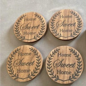 Eco Friendly Solid Wood Coaster Set Drink Cup Mat Non Slip <b>Table</b> <b>Protection</b> for Home Kitchen Coffee Shop At Competitive Price - Product Image 1