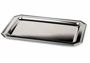 Durable Stainless Steel Round <b>Serving</b> <b>Tray</b> for Home <b>Parties</b> Wedding Functions and Special Occasion Table Settings - Product Image 1