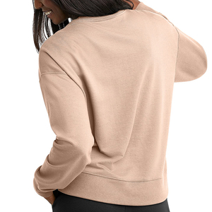 Best Selling <b>Sweatshirt</b> Casual Streetwear Drop Shoulder Figures Breathable Eco-friendly Hoodies Knitted <b>Sweatshirt</b> For Women's - Product Image 2