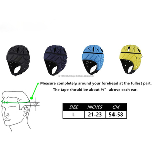 Wholesale Price Adjustable Custom Made Custom Color Soft Padded Sportswear Protective DUAL SPORT Rugby Football Helmet - Product Image 4