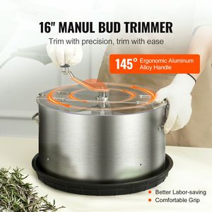 Trimmer Manuale per Foglie e Germogli in Acciaio Inox da 16 Pollici con Copertura Trasparente in PET, Forbici da Potatura Visibili Stile Moderno - Product Image 2