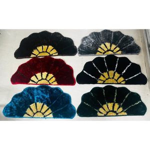 <b>HALF</b> FLOWER 17X34 INCH Shape Bath Mat 17x34 Inch Anti <b>Slip</b> Soft Absorbent Mat for Bathroom Home Hotel Polyester Diatom Mud PVC - Product Image 1