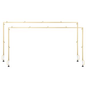 Supporti a barra per tavolo, regolabili da 13'-42" di altezza e 28'-98" di lunghezza, 2 pezzi, per arco da tavolo, arco per palloncini da matrimonio - Product Image 2