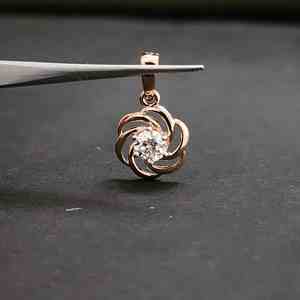 Elegant Unisex Trendy Lab Created Diamond <b>Necklace</b> Earrings Set Unique Design 18KT <b>Solid</b> Gold Gold Plated IGI Certified Charm - Product Image 4