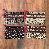 Dompet koin kulit bulu hewan kerajinan tangan asli gaya Barat baru dan dompet koin lucu kecil dan kantong koin untuk wanita
